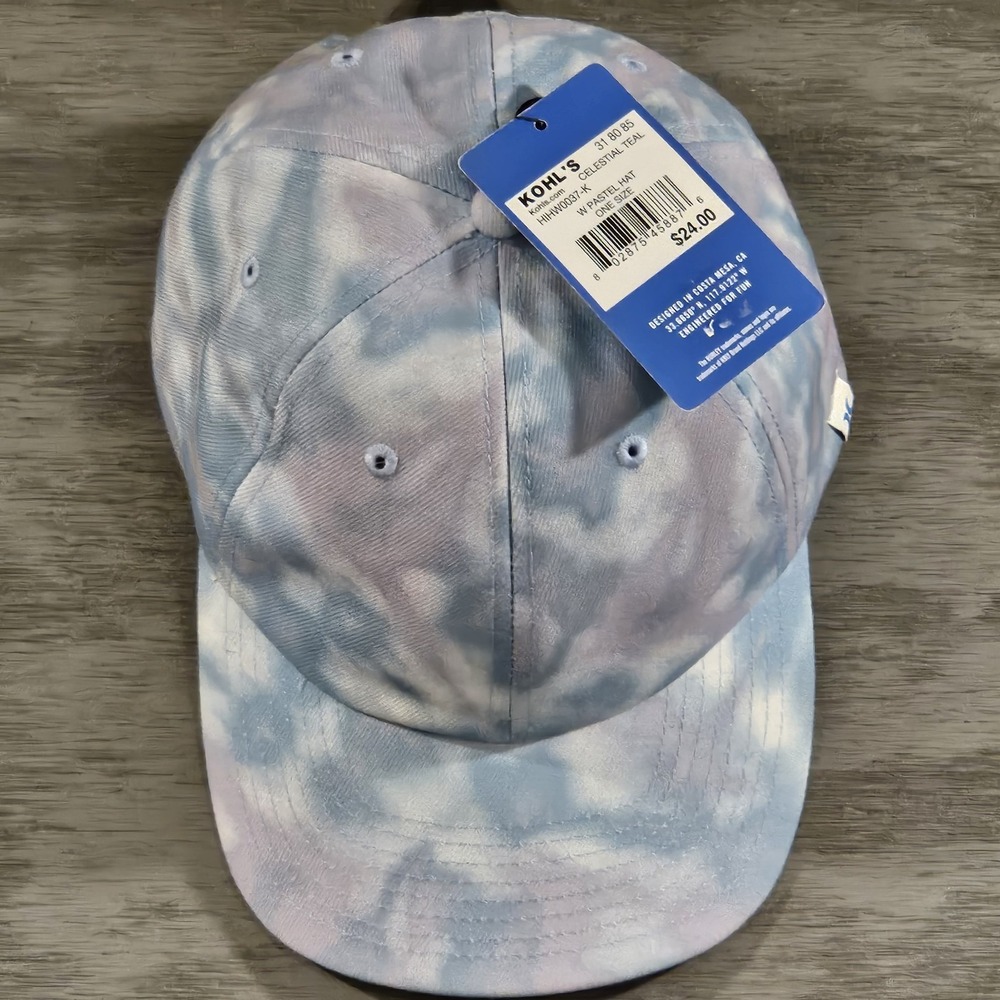 Hurley Womens Pastel Tie Dye Snapback Adjustable Ball Cap Beach Hat HIHW0037-K